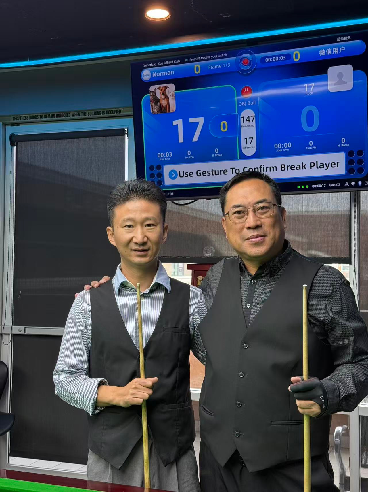 iCUE Snooker US Open Day 1 player photo