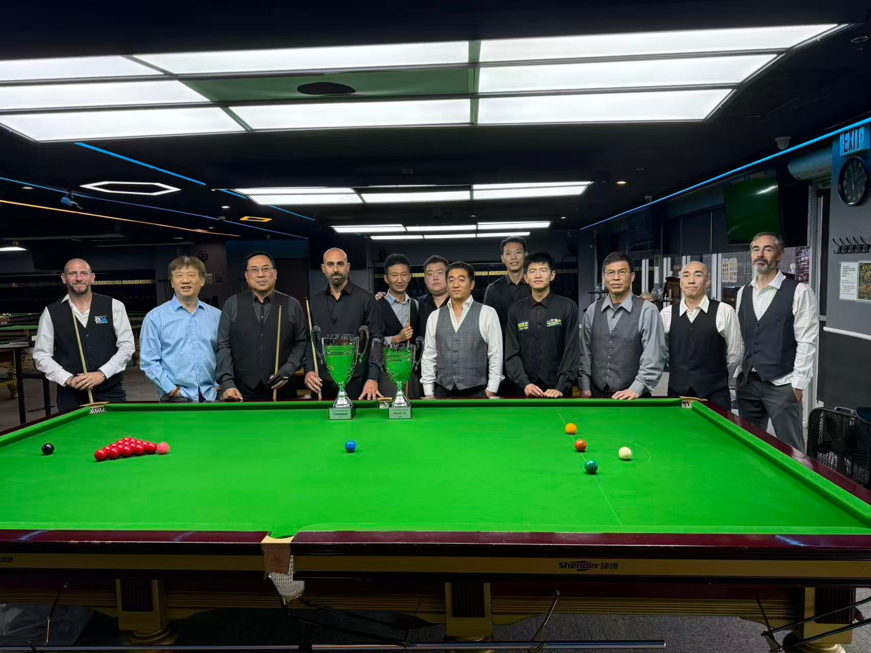 iCUE Snooker US Open Day 1 group photo