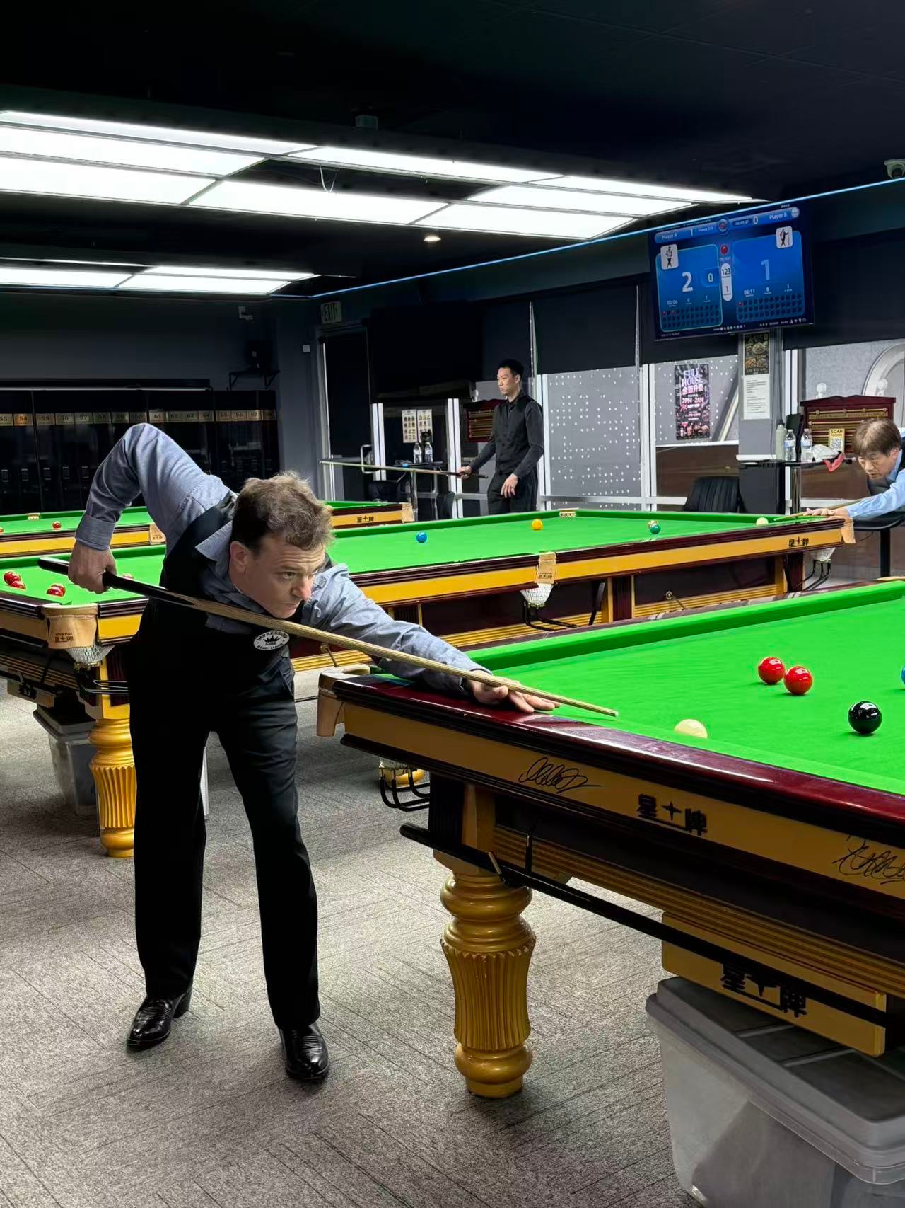 iCUE Snooker US Open Day 1 match table photo