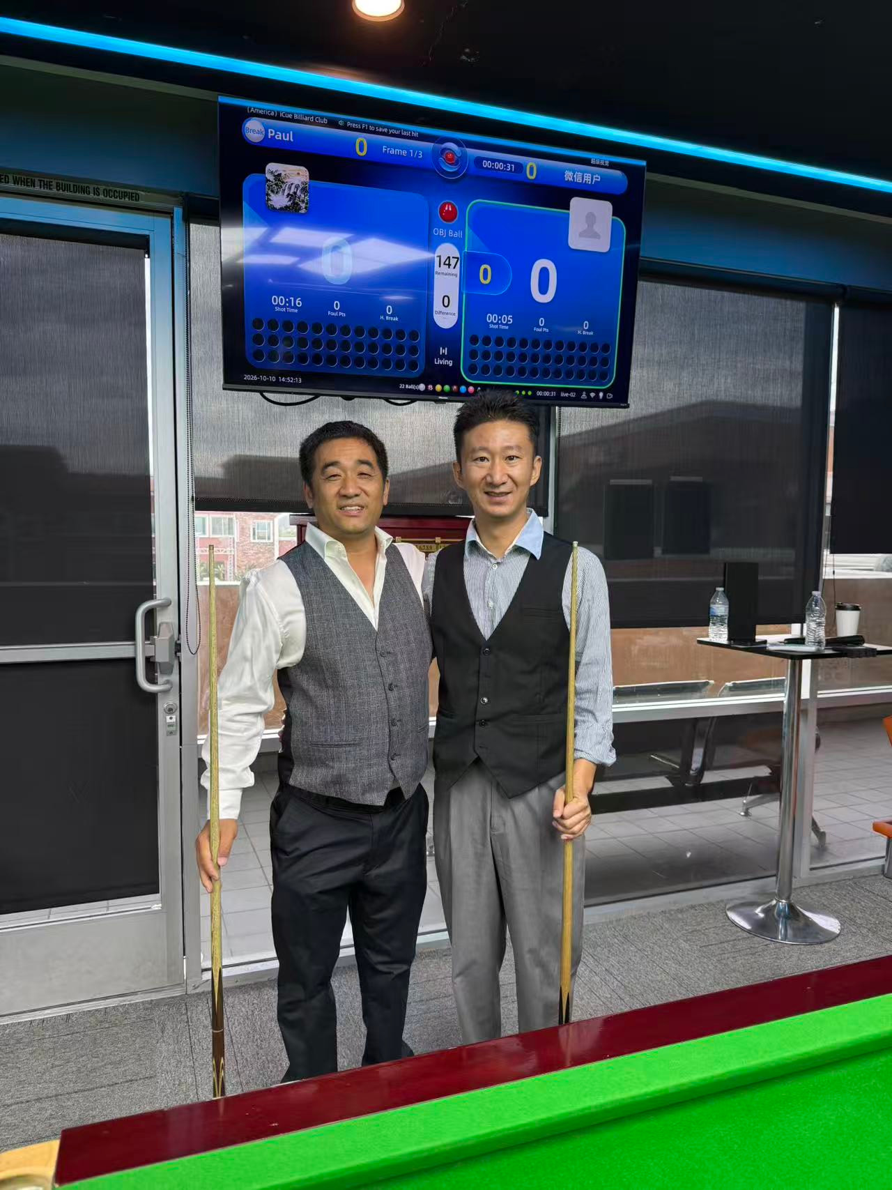 iCUE Snooker US Open Day 1 participant photo