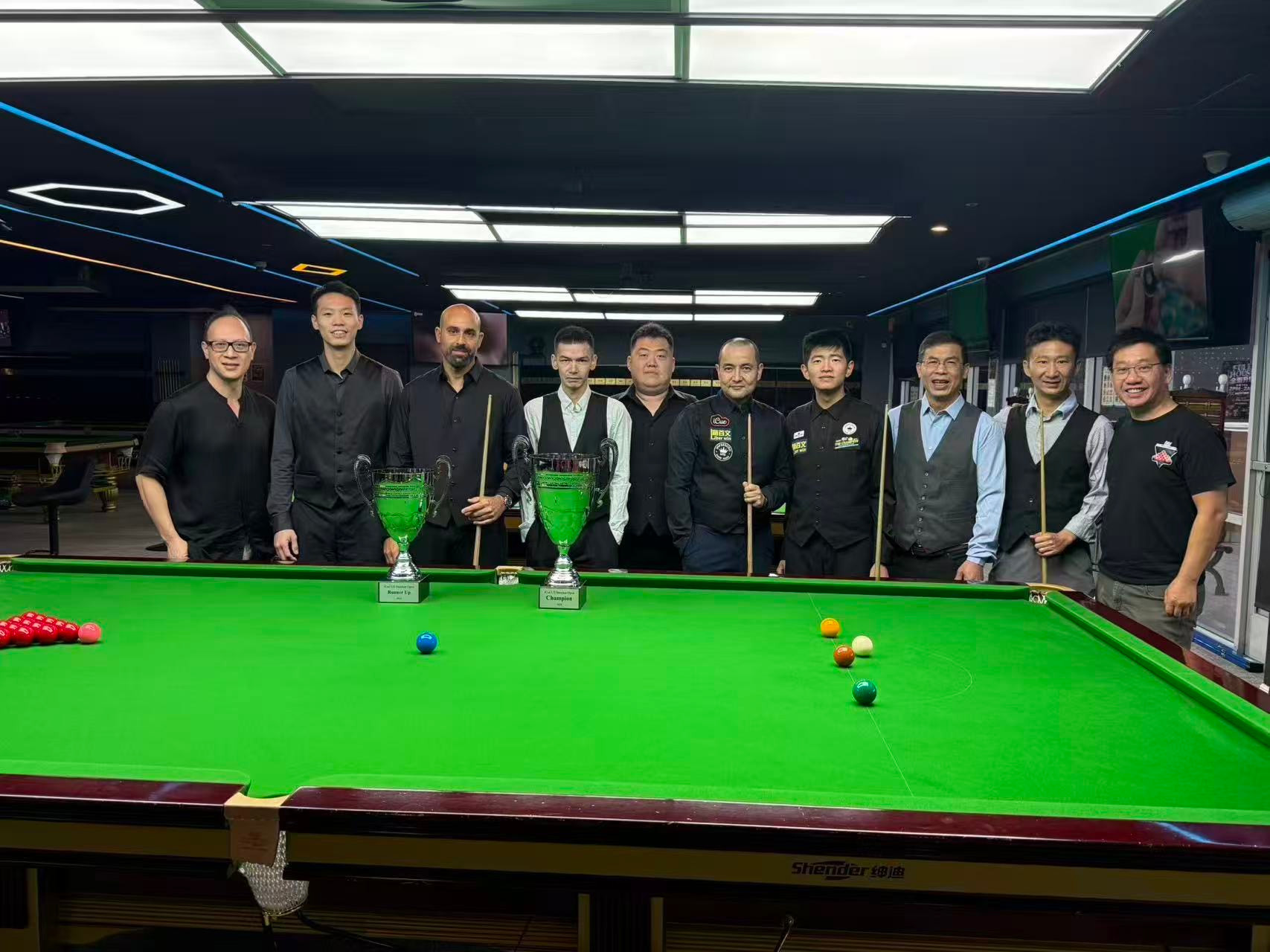 iCUE Snooker US Open Day 2 group photo